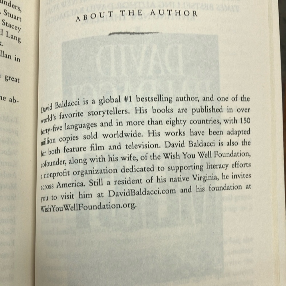 Book: A Gambling Man by David Baldacci - softcover - Picture 8 of 15